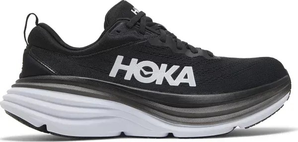 Hoka Bondi 8 Black White - HypeFly India View 1