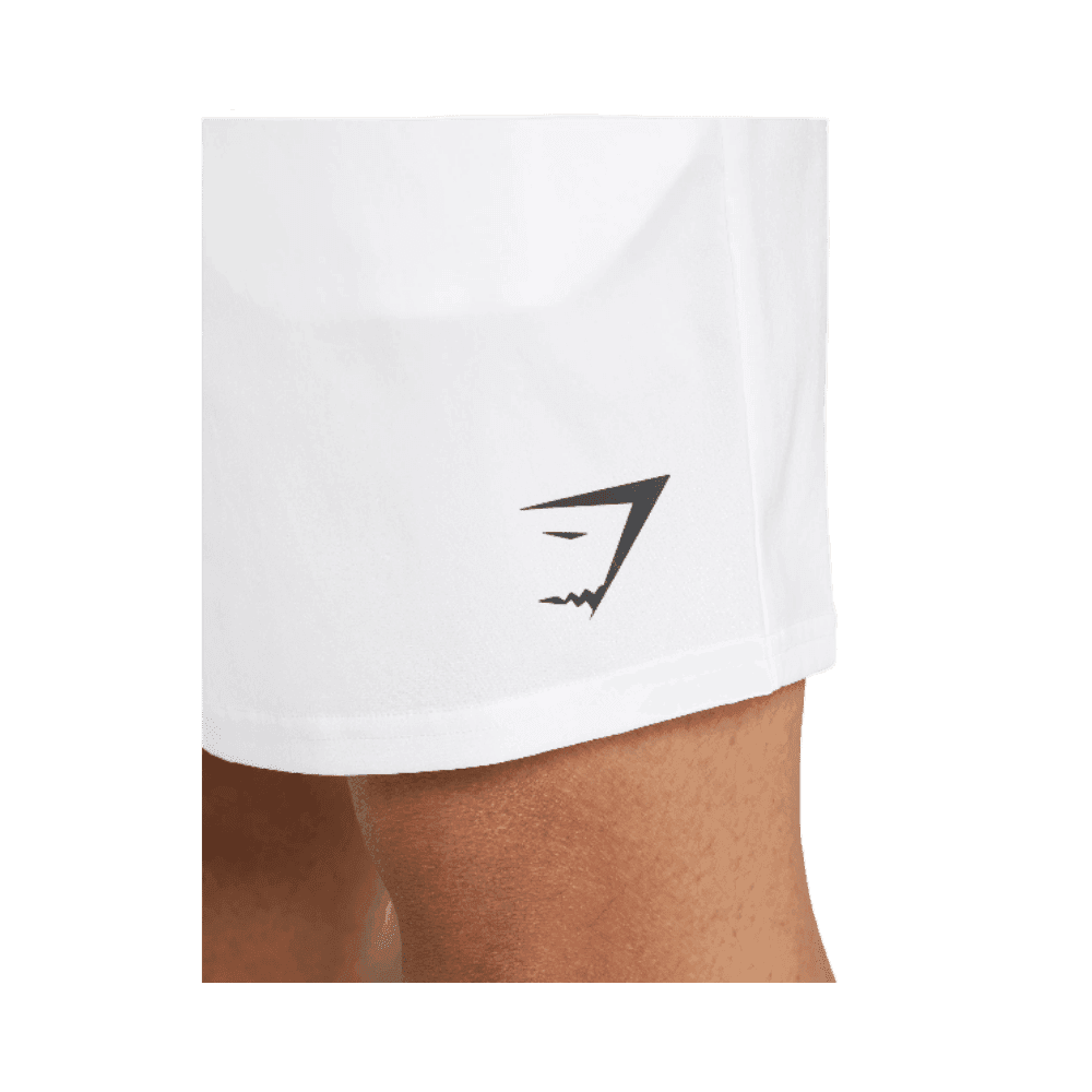 Gymshark Arrival 7" Shorts White - HypeFly India View 3