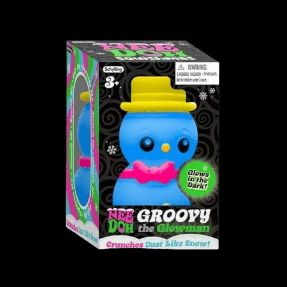NeeDoh Groovy the Glowman Squishy Fidget Toy Blue - HypeFly India View 1
