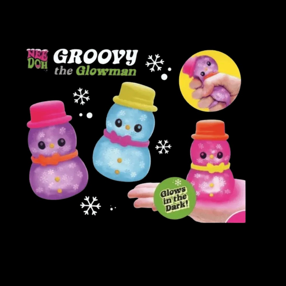 NeeDoh Groovy the Glowman Squishy Fidget Toy Blue - HypeFly India View 2