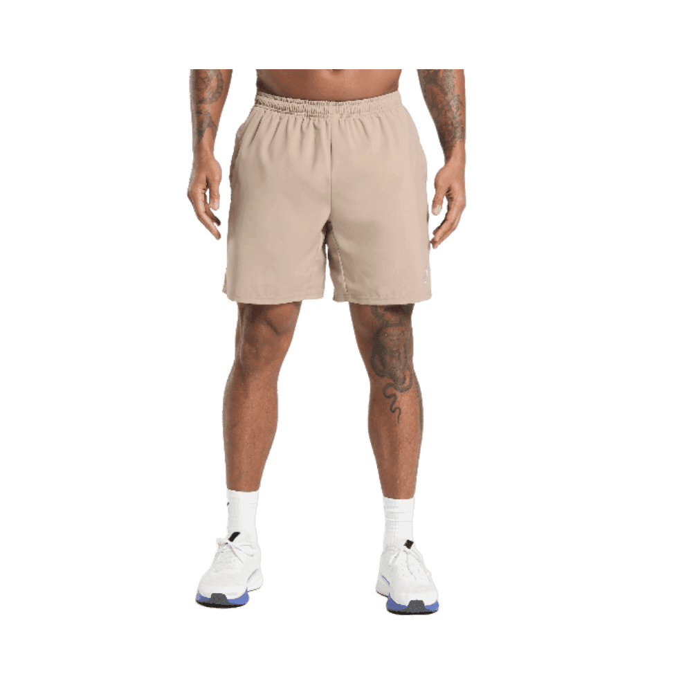 Gymshark Arrival 7" Shorts Cement Brown - HypeFly India View 1