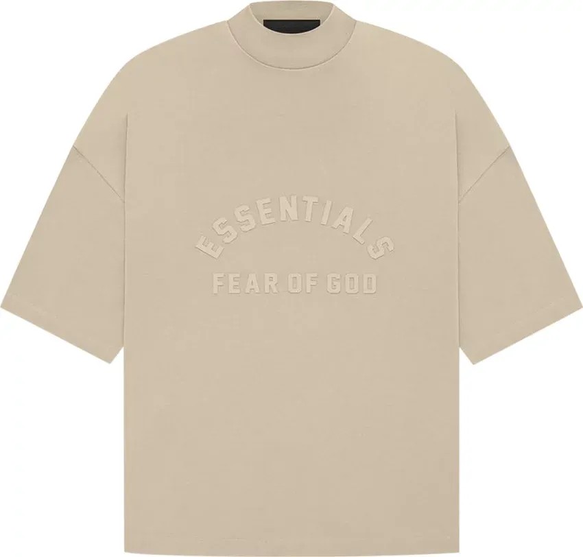Fear of God Essentials Tee Dusty Beige 561 - HypeFly India View 1