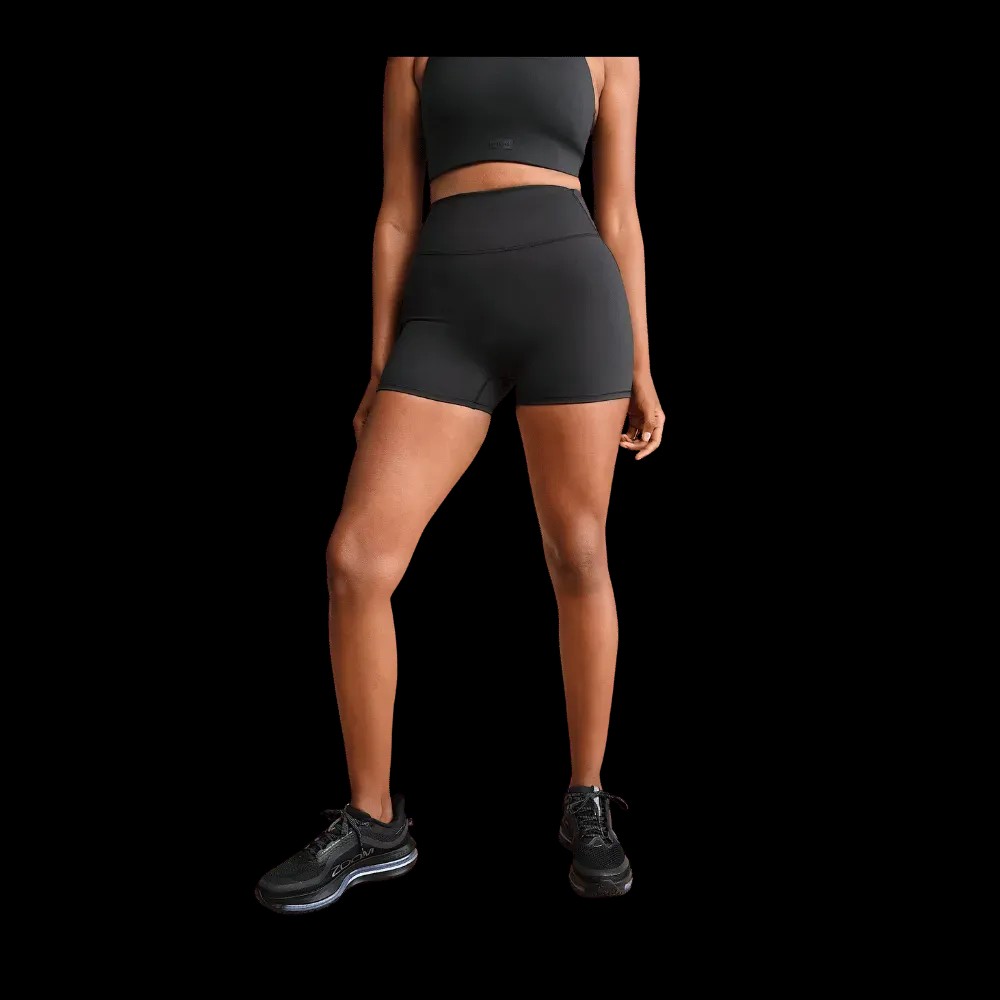 Nike X Skims Matte Women's High-Waisted 3" Boyshorts Obsidian - HypeFly India View 2