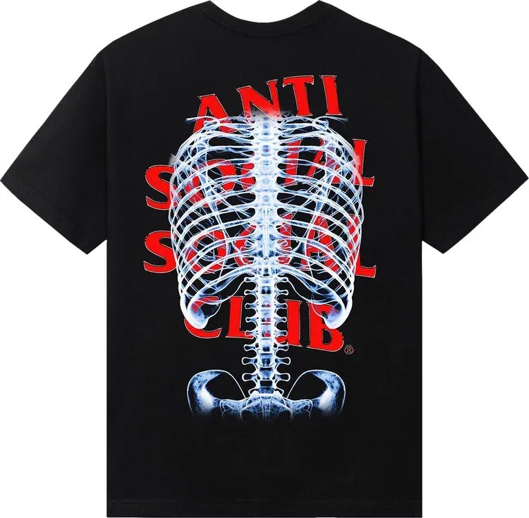 Anti Social Social Club Bones Tee 'Black' - HypeFly India View 1