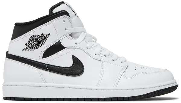 Air Jordan 1 Mid 'White Black' - HypeFly India View 1