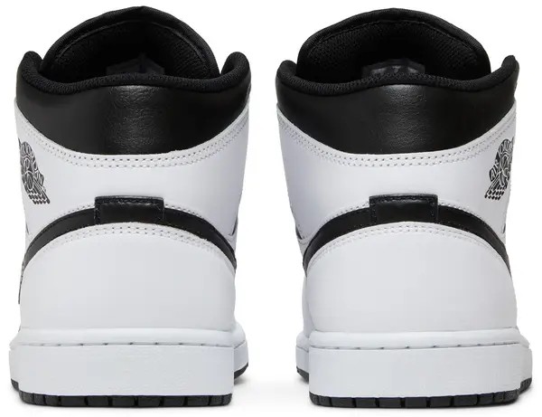 Air Jordan 1 Mid 'White Black' - HypeFly India View 3