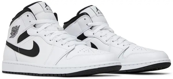 Air Jordan 1 Mid 'White Black' - HypeFly India View 2
