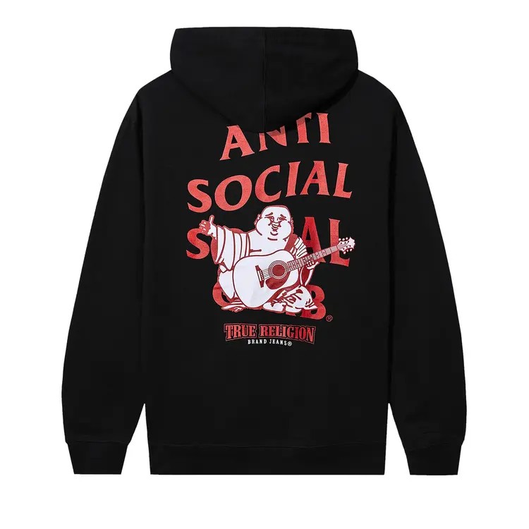 Anti Social Social Club x True Religion Anti-Truth Hoodie 'Black' - HypeFly India View 1