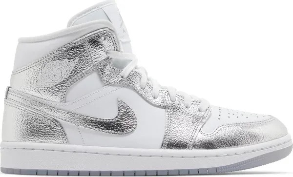 Air Jordan 1 Mid SE 'Metallic Silver' - HypeFly India View 1