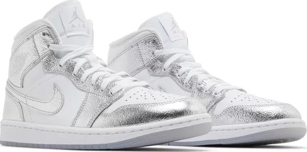 Air Jordan 1 Mid SE 'Metallic Silver' - HypeFly India View 2