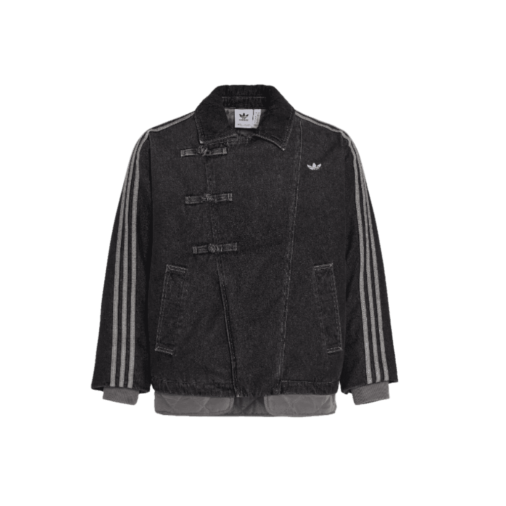 adidas CTT Oversized Chinese Track Top 3.0 Jacket Medium Black Denim - HypeFly India View 1