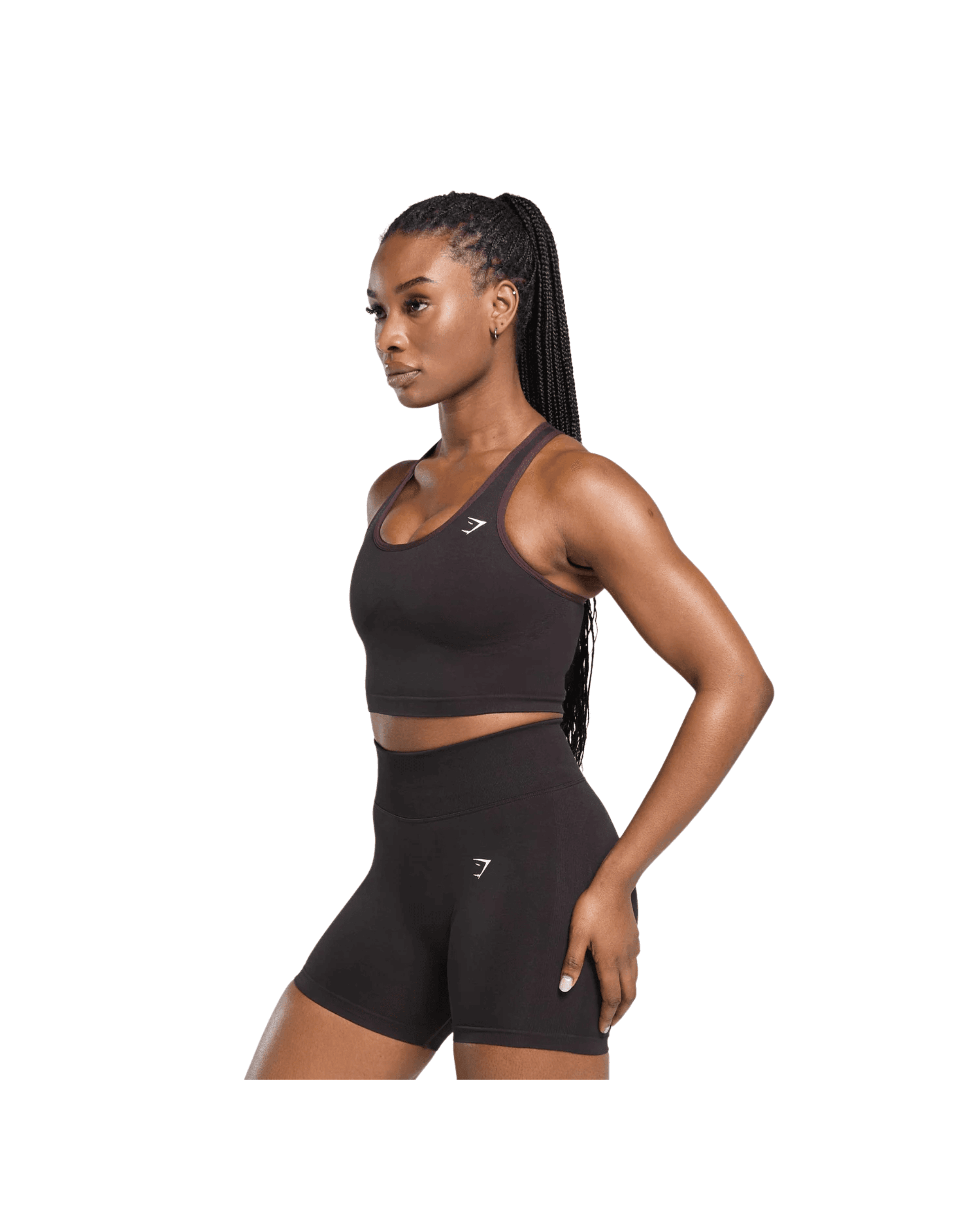 Gymshark Lift Seamless Midi Tank With Shelf Depth Purple - HypeFly India View 3