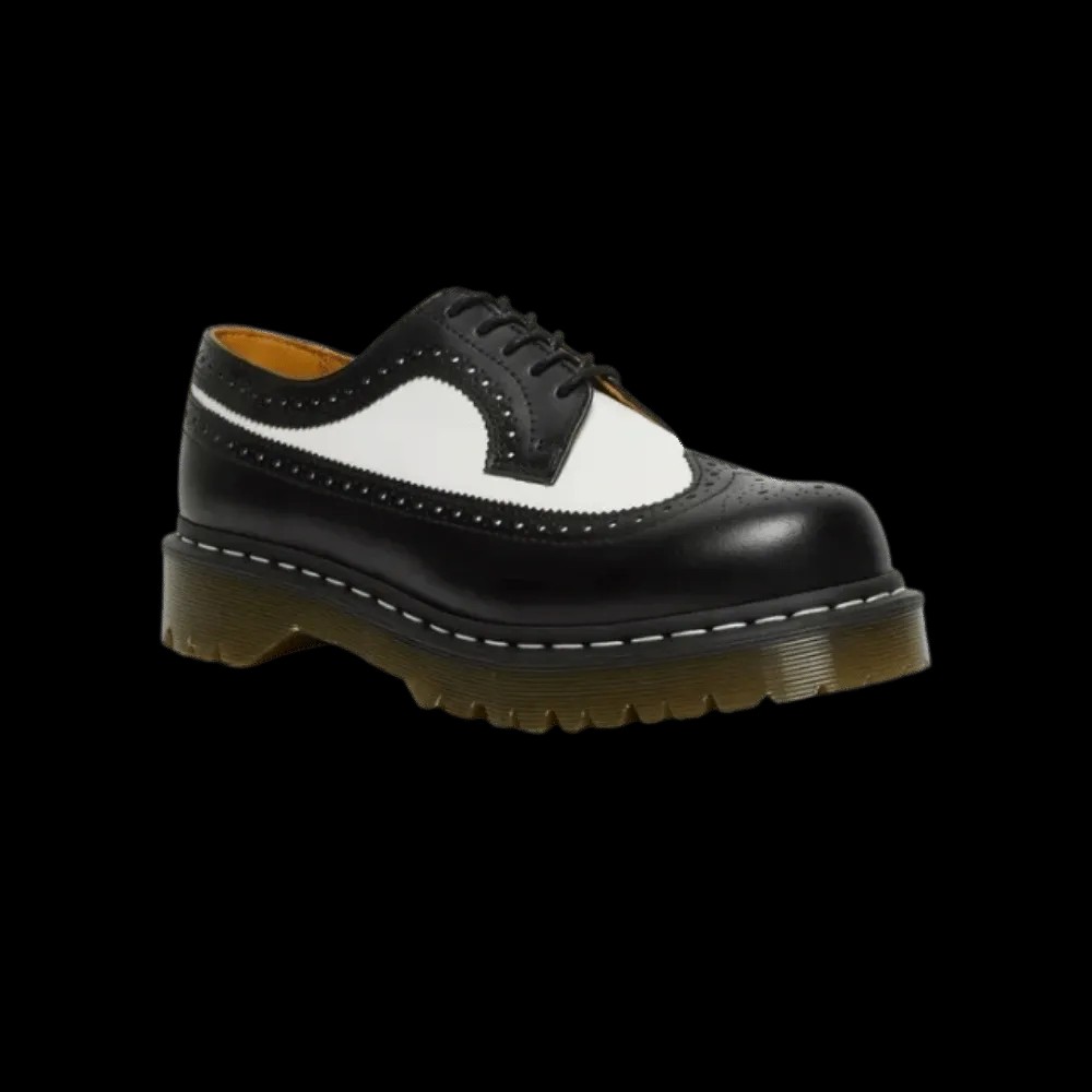 Dr Martens 3989 Bex Smooth Leather Brogue Shoes Black - HypeFly India View 3