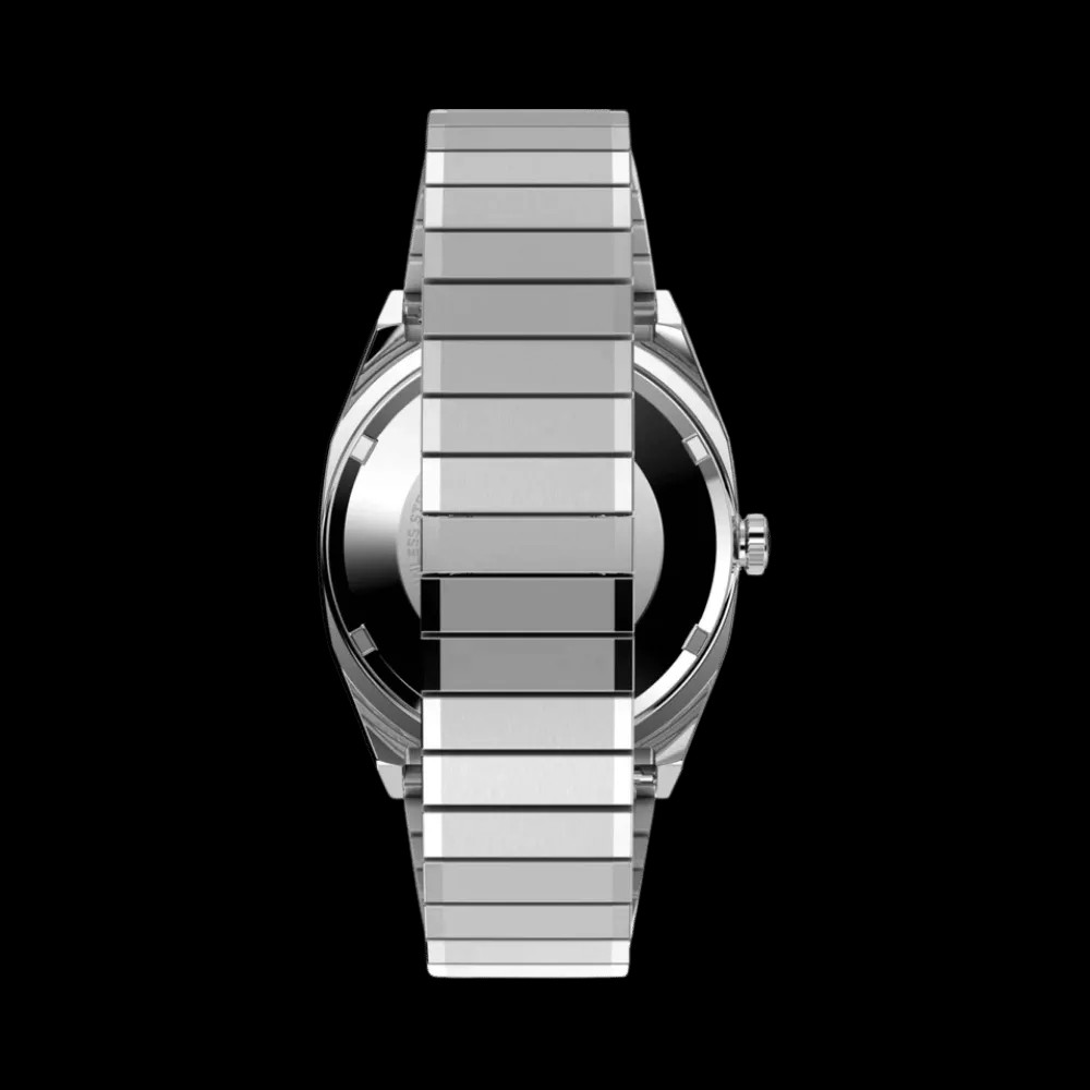 Timex Automatic 1983 E Line 34mm Stainless Steel Expansion Band Watch Blue - HypeFly India View 4