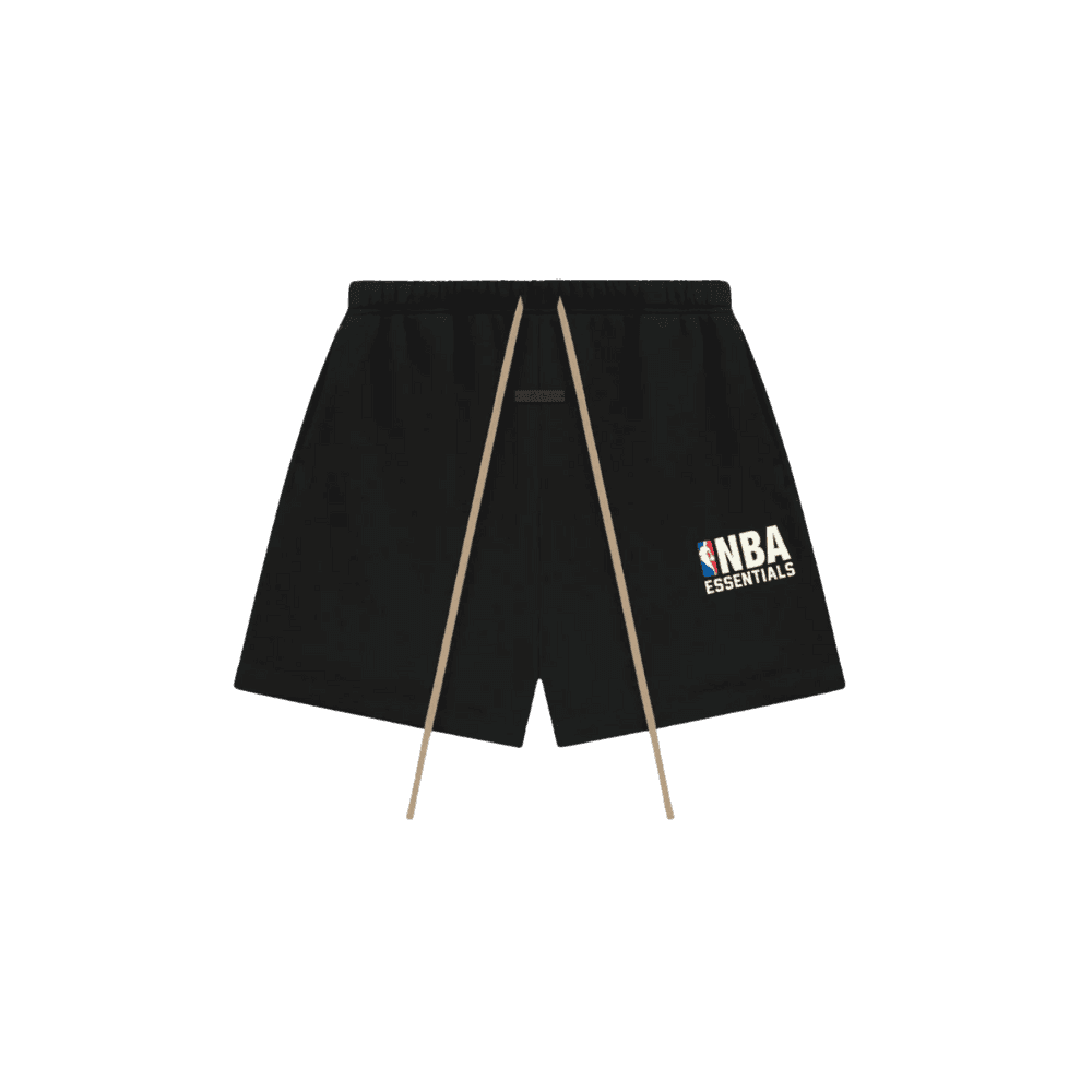 Fear Of God Essentials x NBA Black Shorts - HypeFly India View 1