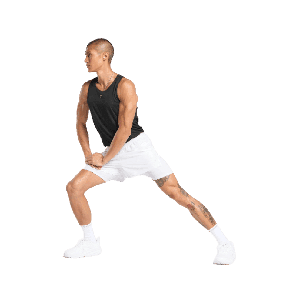 Gymshark Running 2 in 1 Shorts White - HypeFly India View 2