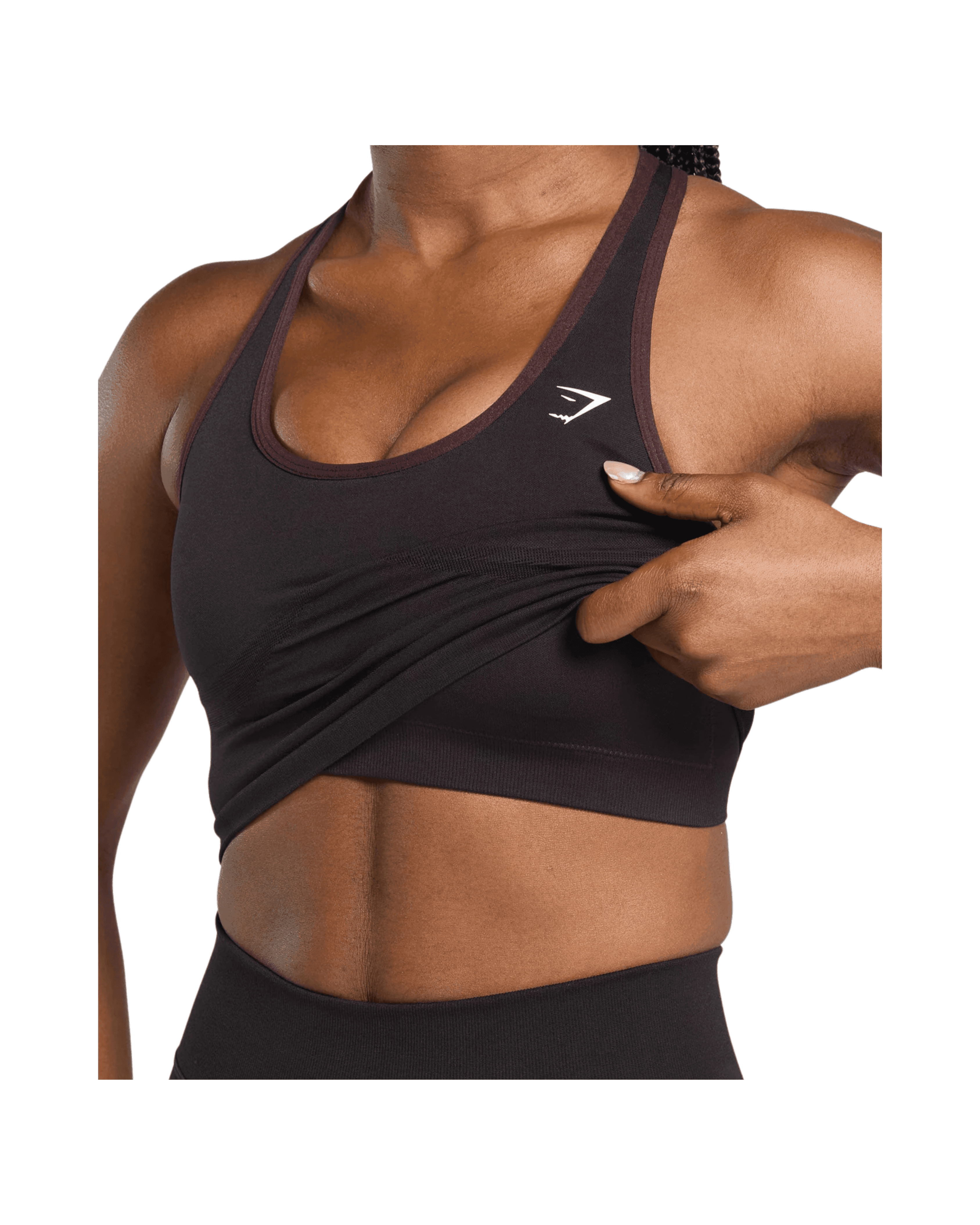 Gymshark Lift Seamless Midi Tank With Shelf Depth Purple - HypeFly India View 5