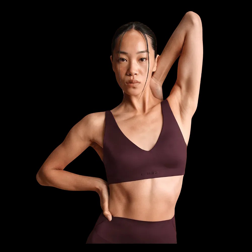 Nike x Skims Shine Women's V-Neck Bra CURRANT - HypeFly India View 1