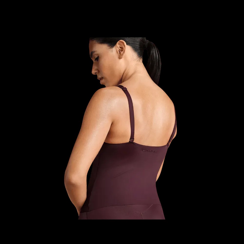 Nike X Skims Shine Women's V-Neck Tank Top CURRANT - HypeFly India View 3
