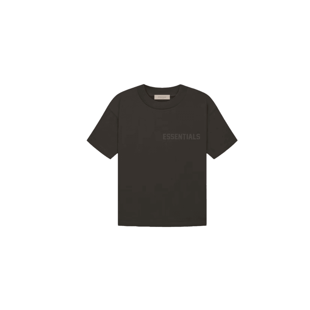 The Fear of God ESSENTIALS Off‑Black Tee - HypeFly India View 1