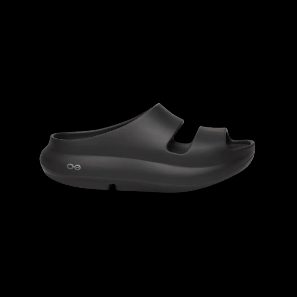 Oofos OOyea Slide Sandal -Black - HypeFly India View 1