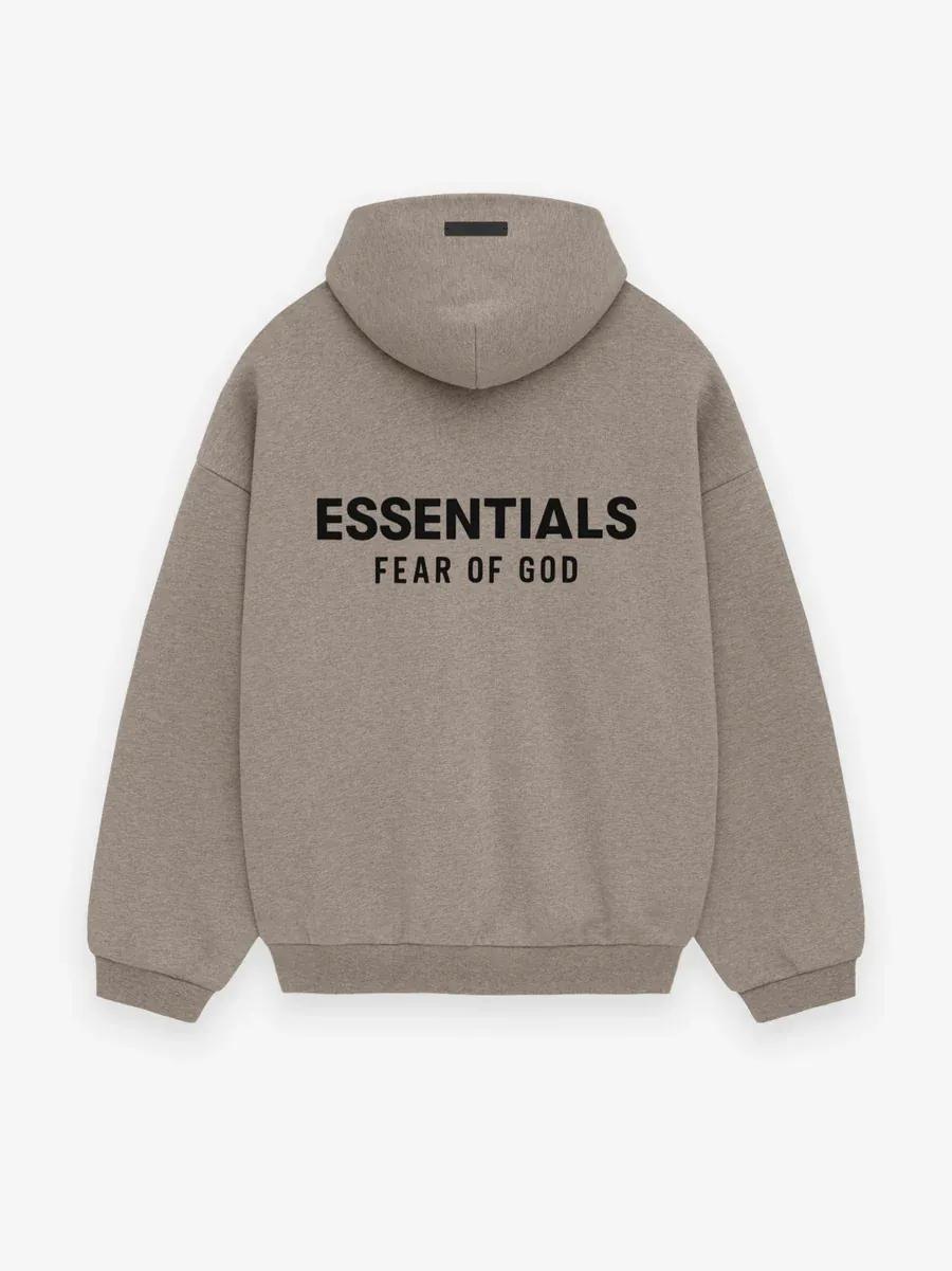 Fear of God Essentials Fleece Hoodie (FW24)Heather Gray