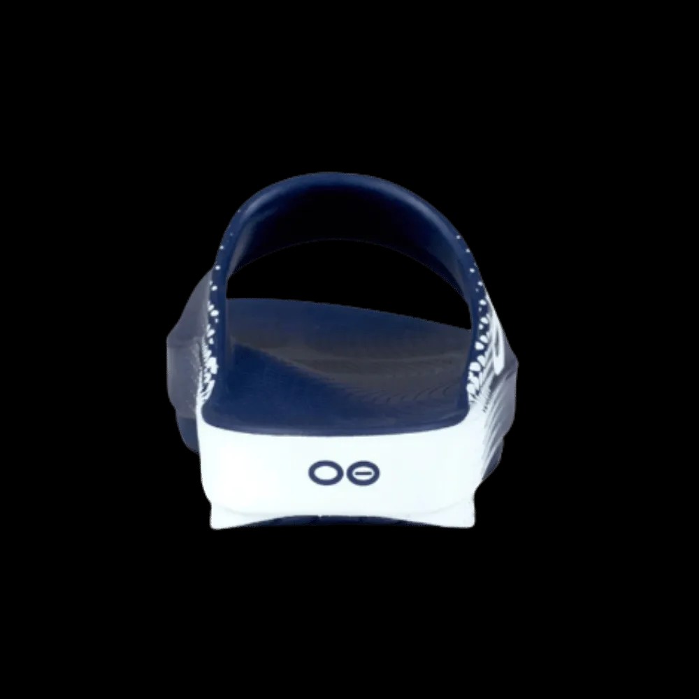 Oofos OOahh Sport Slide Sandal Navy - HypeFly India View 4