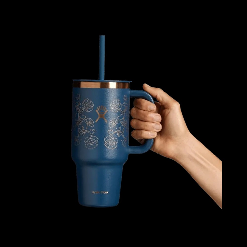 Hydro Flask 32 oz Travel Western Dark Blue - HypeFly India View 3