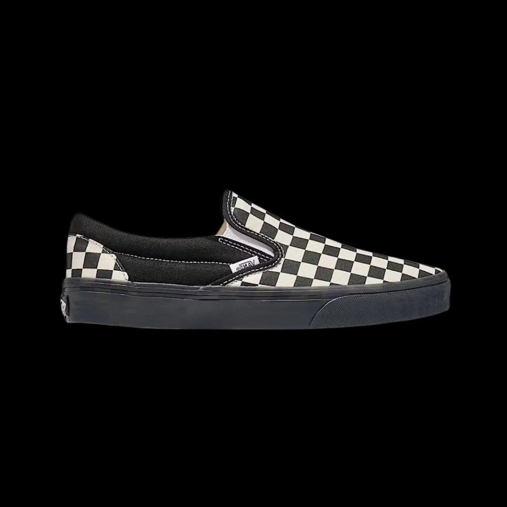 Vans Classic Slip-On Checkerboard Shoe Checkerboard Black - HypeFly India View 1
