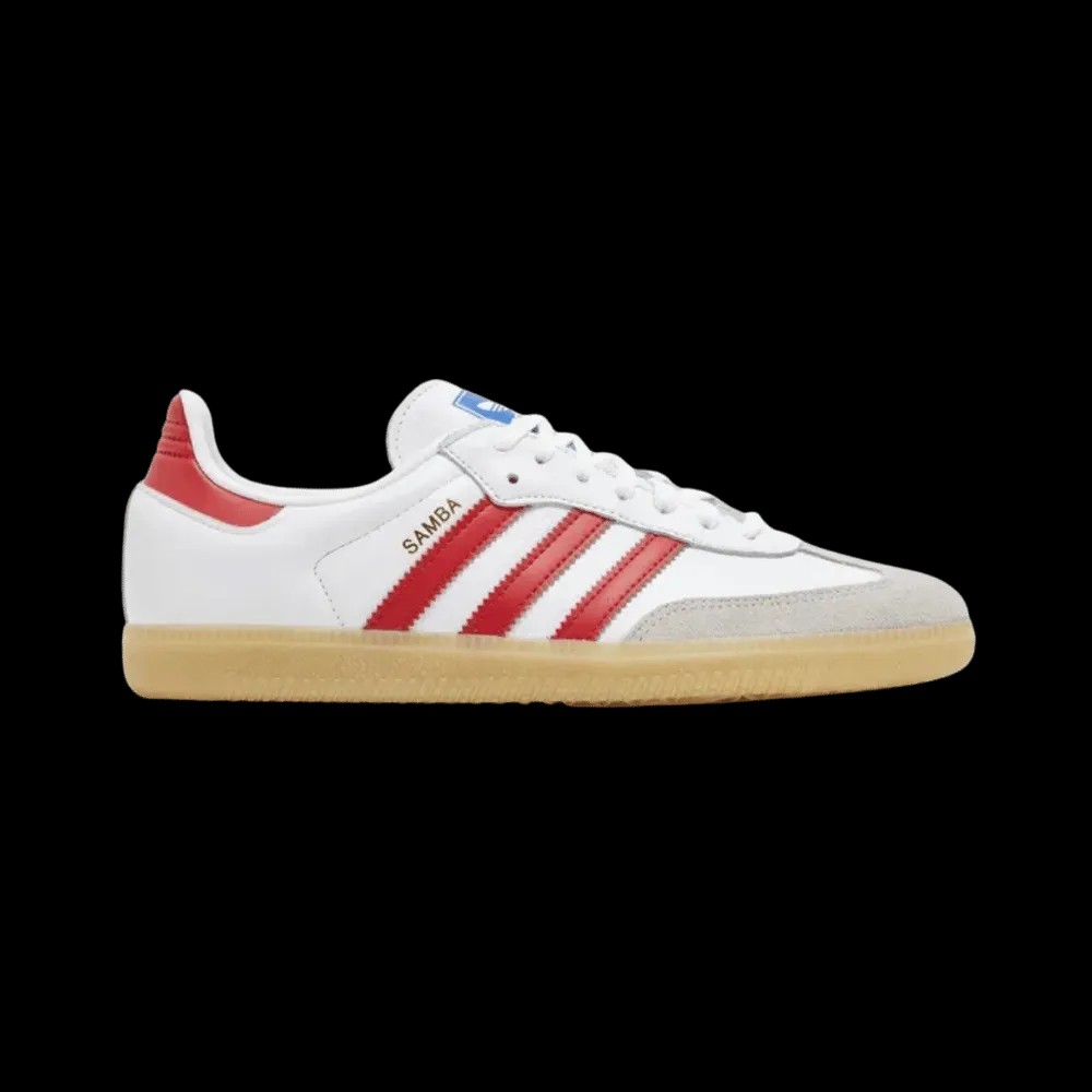 Samba OG J 'White Collegiate Red Gum' - HypeFly India View 1