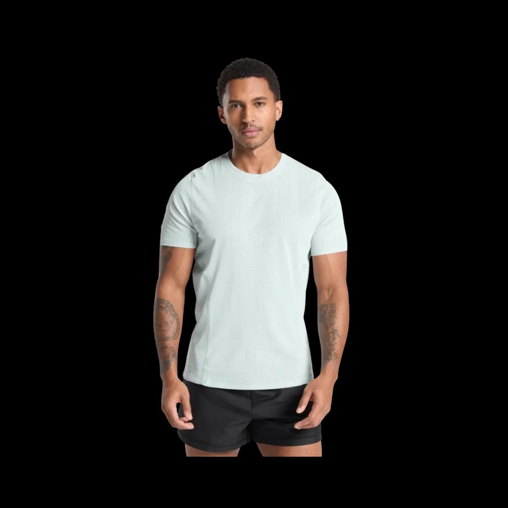 Gymshark Running T Shirt Slim Fit Cool Blue - HypeFly India View 4