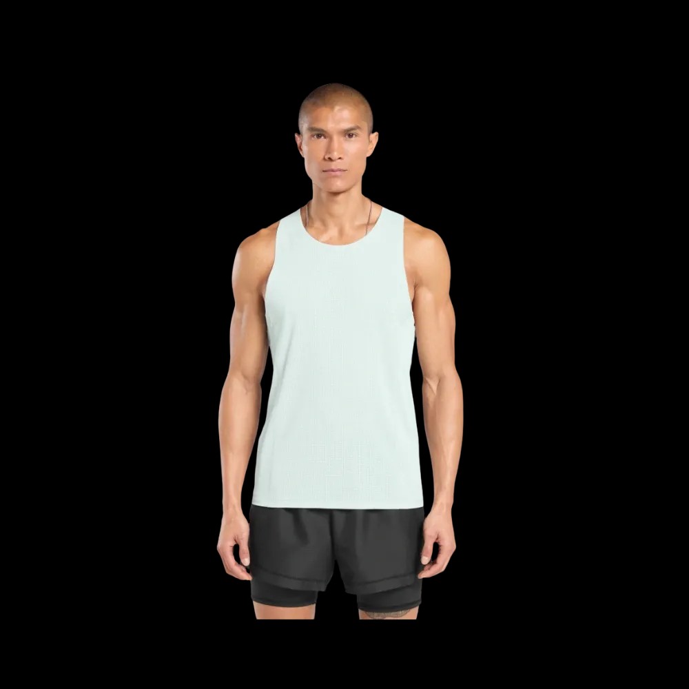 Gymshark Running Tank Slim Fit Cool Blue - HypeFly India View 1