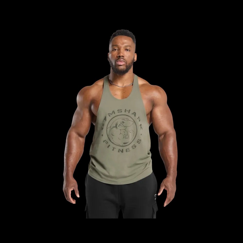 Gymshark Legacy Stringer Slim Fit Base Green - HypeFly India View 1