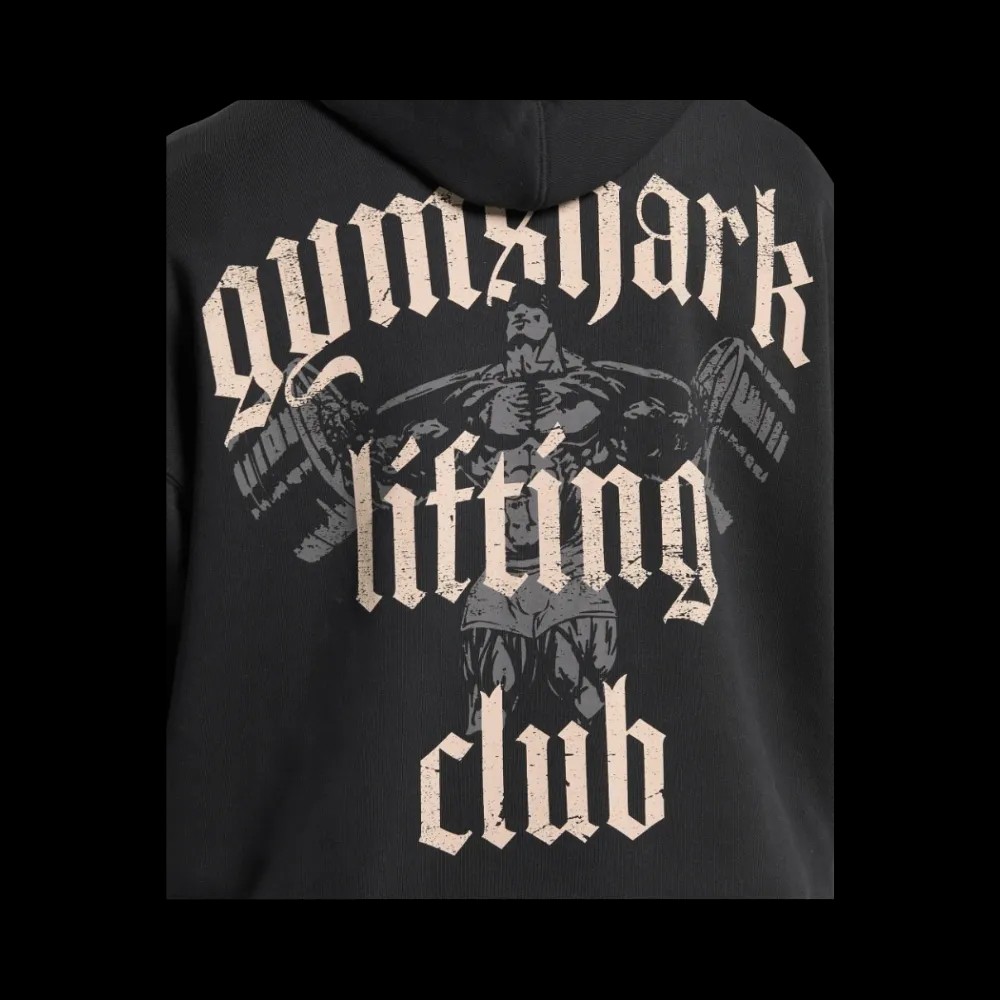 Gymshark Lifting Club Hoodie Oversized Fit Pebble Grey - HypeFly India View 5