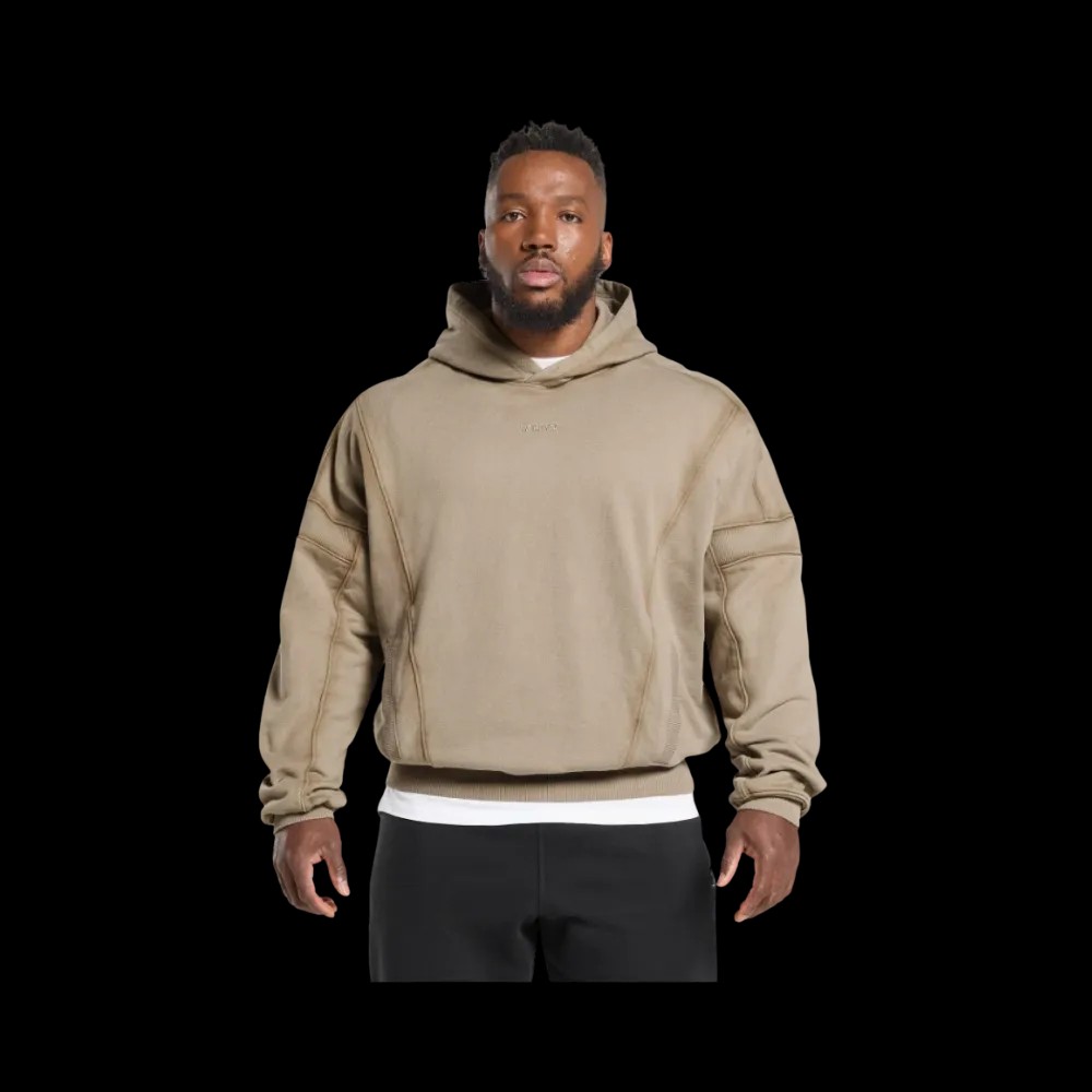 Gymshark Heavyweight Hoodie Oversized Lifestyle Brown - HypeFly India View 1