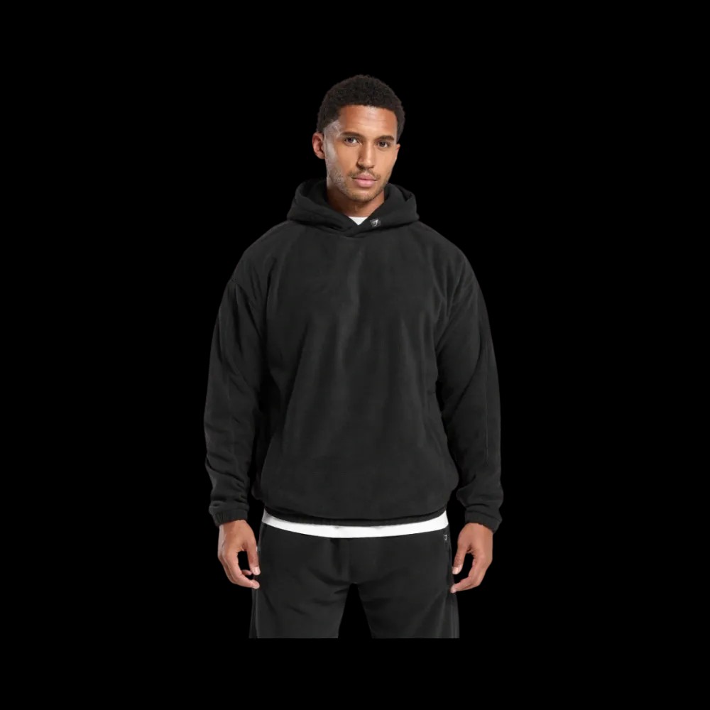Gymshark Grade Hoodie Oversized Fit Black - HypeFly India View 1