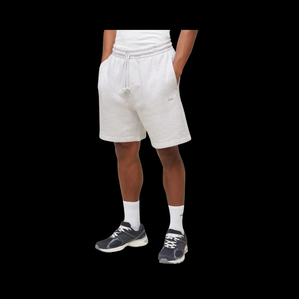 Gymshark Everywear Sweat Shorts Regular Fit Soft Grey Marl - HypeFly India View 1