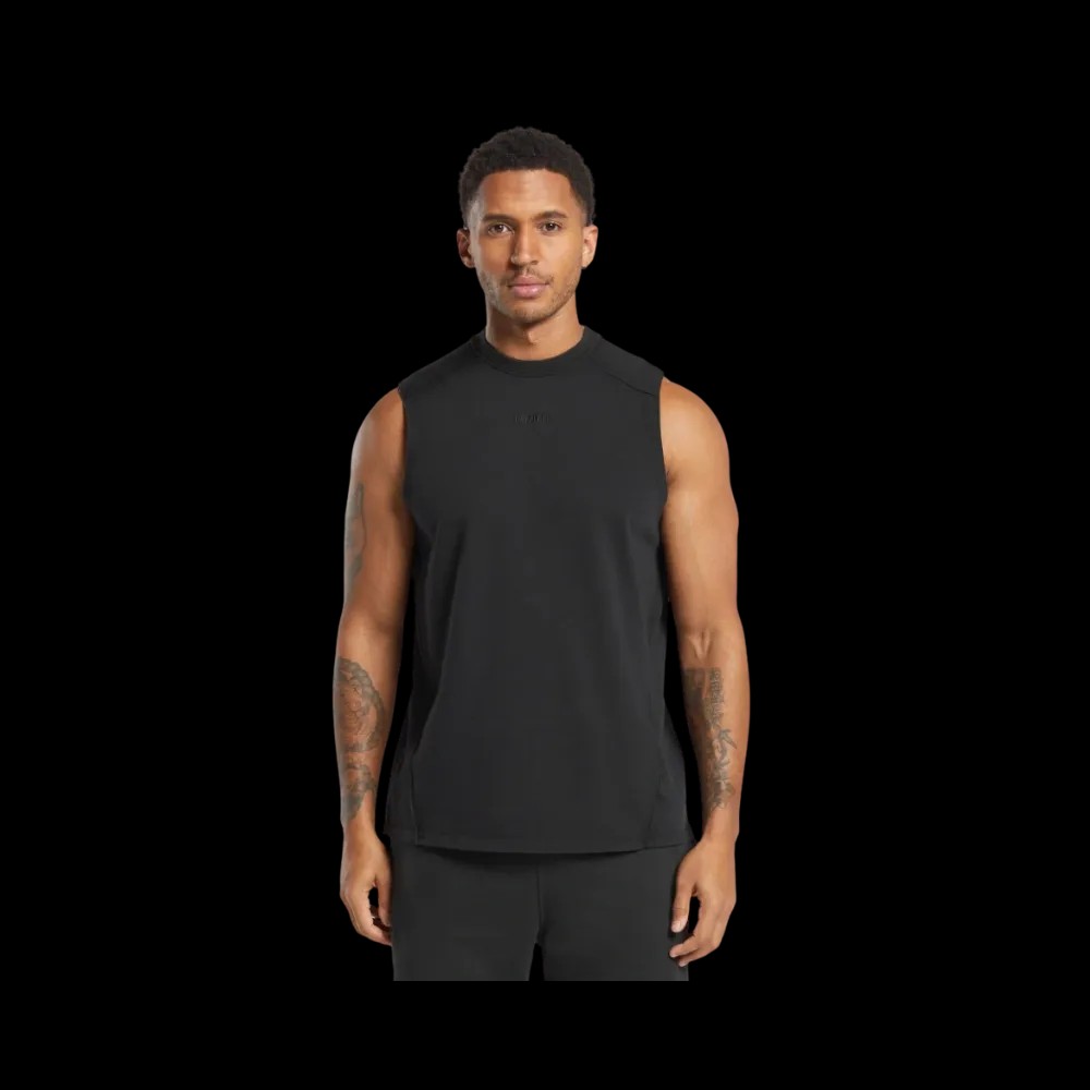 Gymshark Heavyweight Tank Oversized Fit Black - HypeFly India View 1