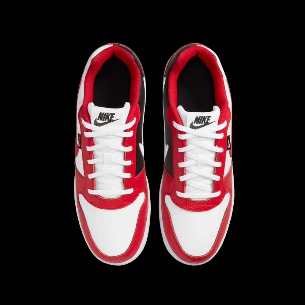 Nike Ebernon Low PRM White University Red Black - HypeFly India View 5