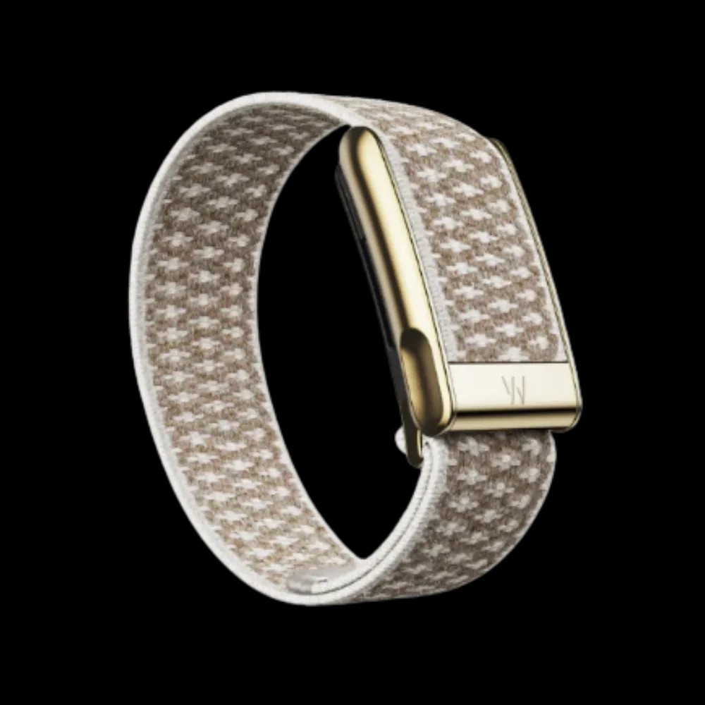Whoop 5.0 Peak / MG Cloudknit Luxe Haze with Gold Band (Strap Only) - HypeFly India View 1