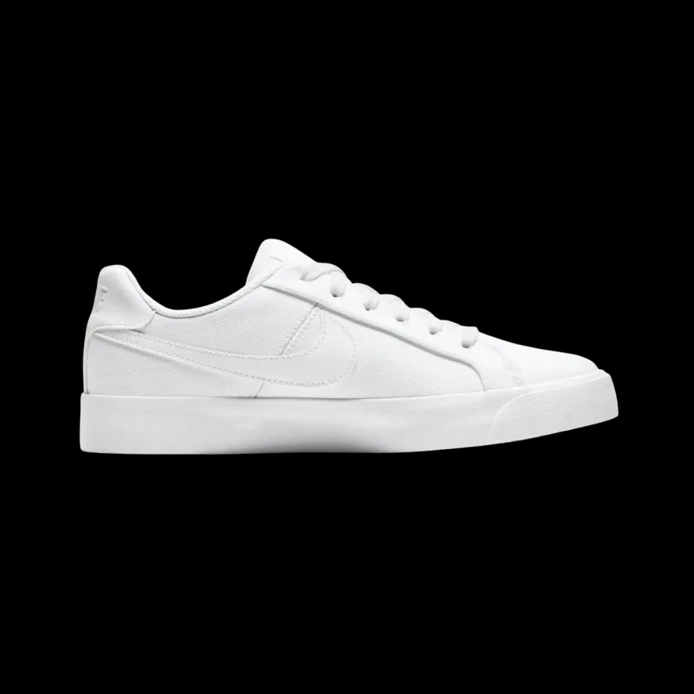 Nike Court Royale AC Canvas 'Triple White' - HypeFly India View 1