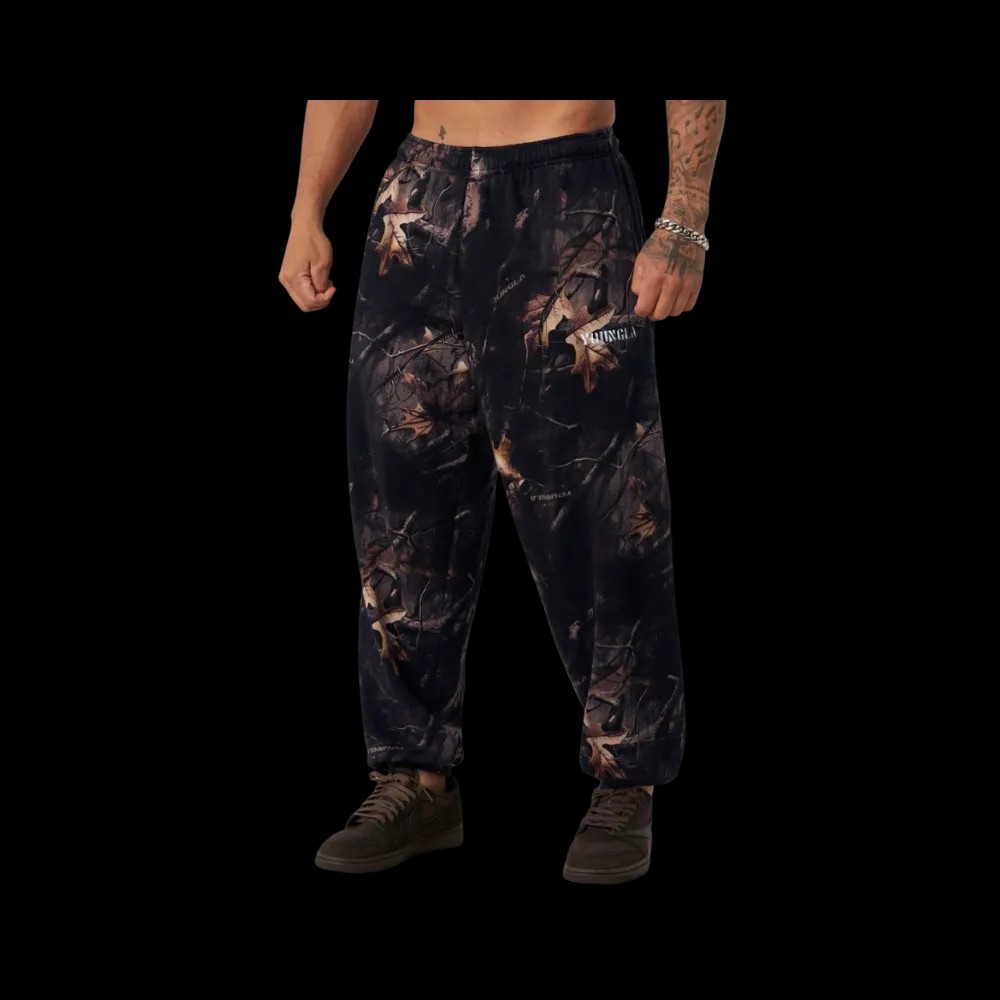 YoungLA Tree Camo Collection Baggy Joggers Black Tree Camo - HypeFly India View 2