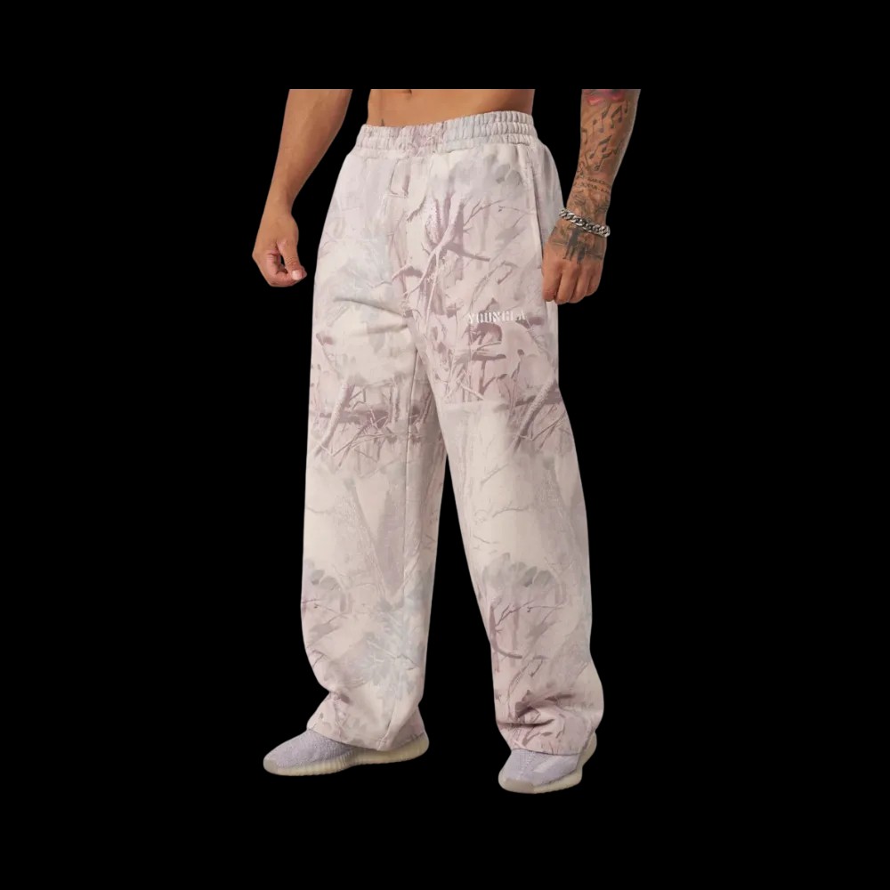 YoungLA Tree Camo Collection No Cuff Sweats Desert Tan Tree Camo - HypeFly India View 1