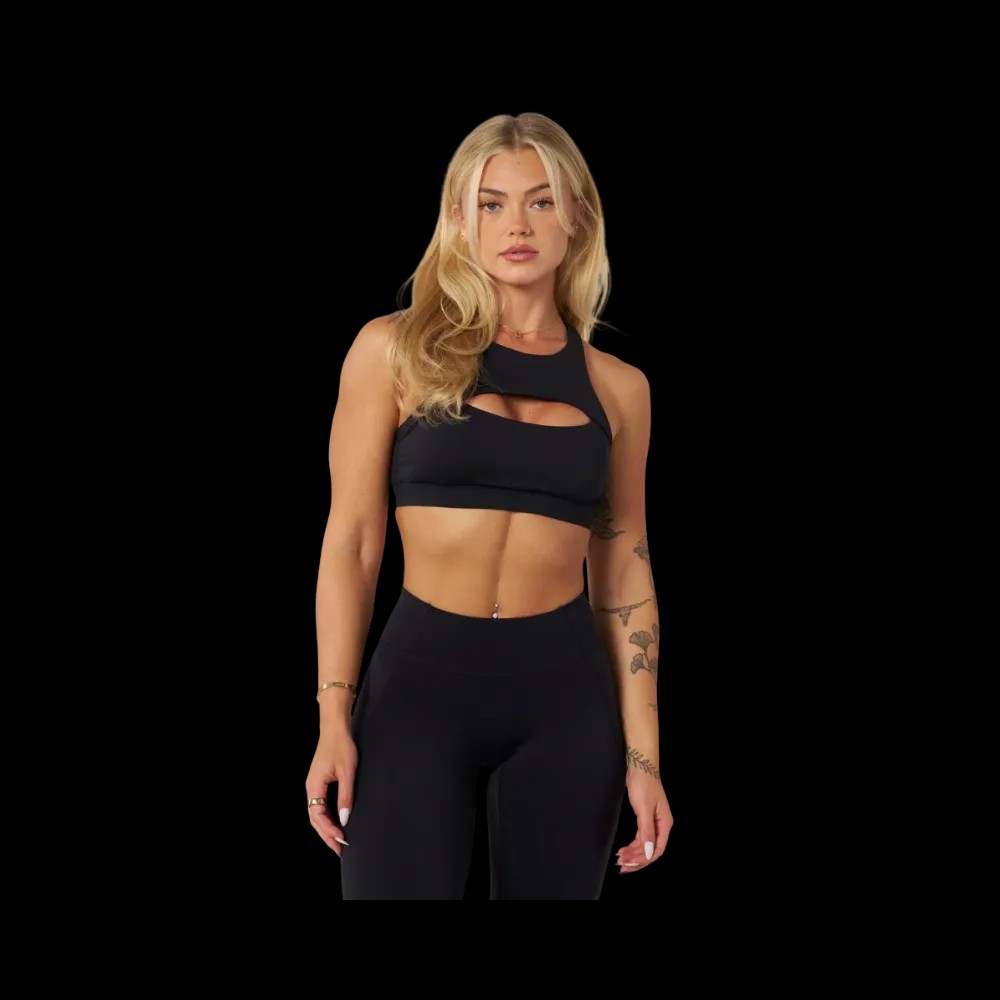 YoungLA Elevate cut-out bra Black - HypeFly India View 1
