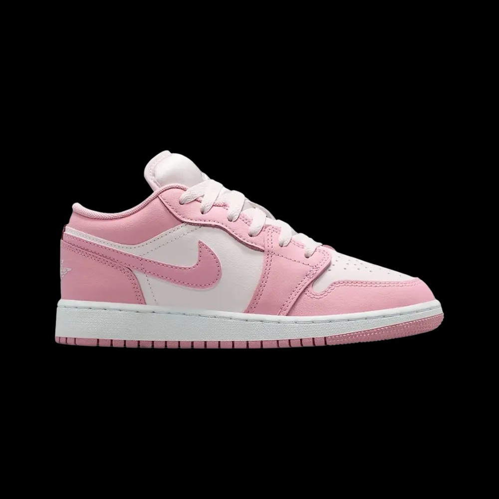 Nike Air Jordan 1 Low Medium Soft Pink White (GS) - HypeFly India View 1