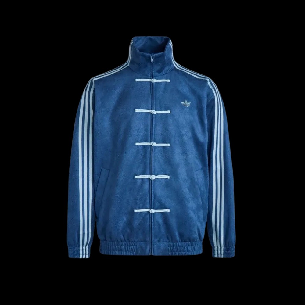 Adidas Originals CTT Chinese Track Top Casual Jacket Light Grey Blue - HypeFly India View 1