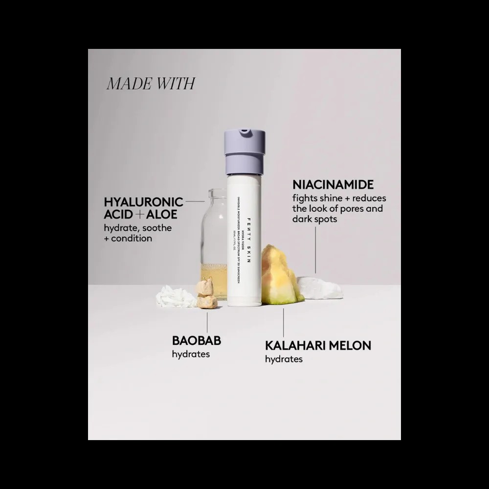Hydra Vizor Invisible Moisturizer Broad Spectrum SPF 30 Sunscreen with Niacinamide + Kalahari Melon - HypeFly India View 4