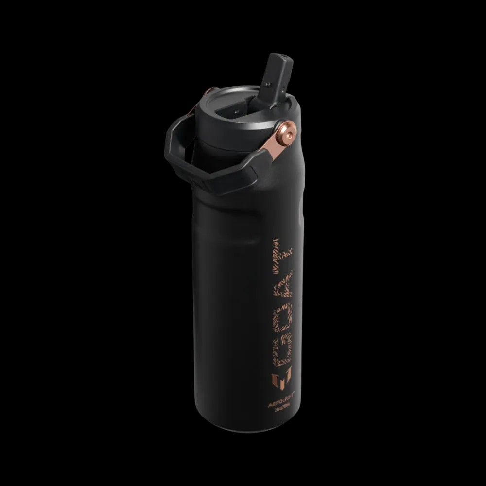 The Messi x Stanley IceFlow™ Flip Straw 2.0 Bottle | 24 OZ 'Messi GOAT Black' - HypeFly India View 3