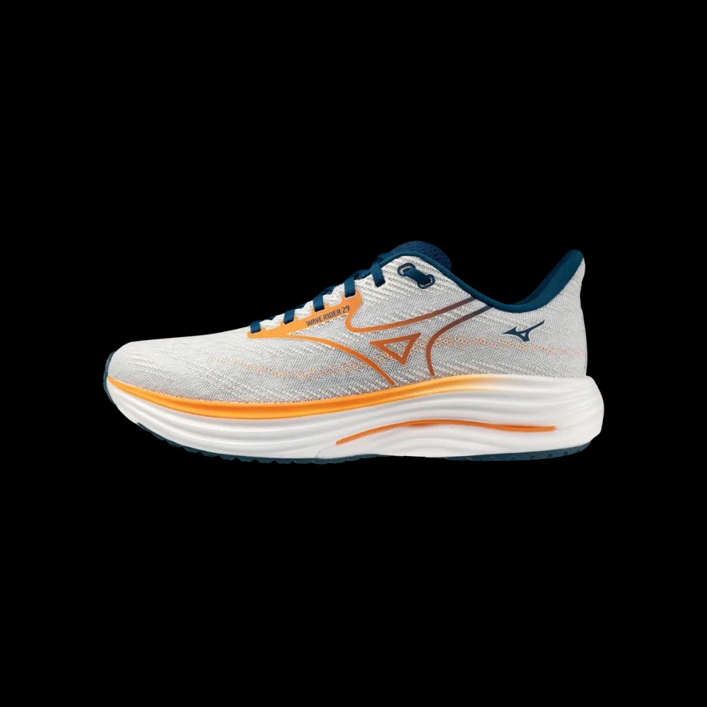 Mizuno Wave Rider 29 Gf White-Autumn Sunset - HypeFly India View 3