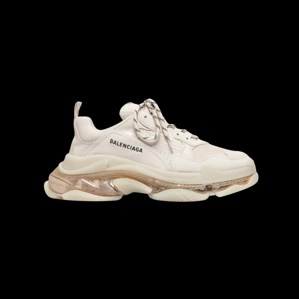 Balenciaga Triple S Clear Sole Sneaker In White - HypeFly India View 1